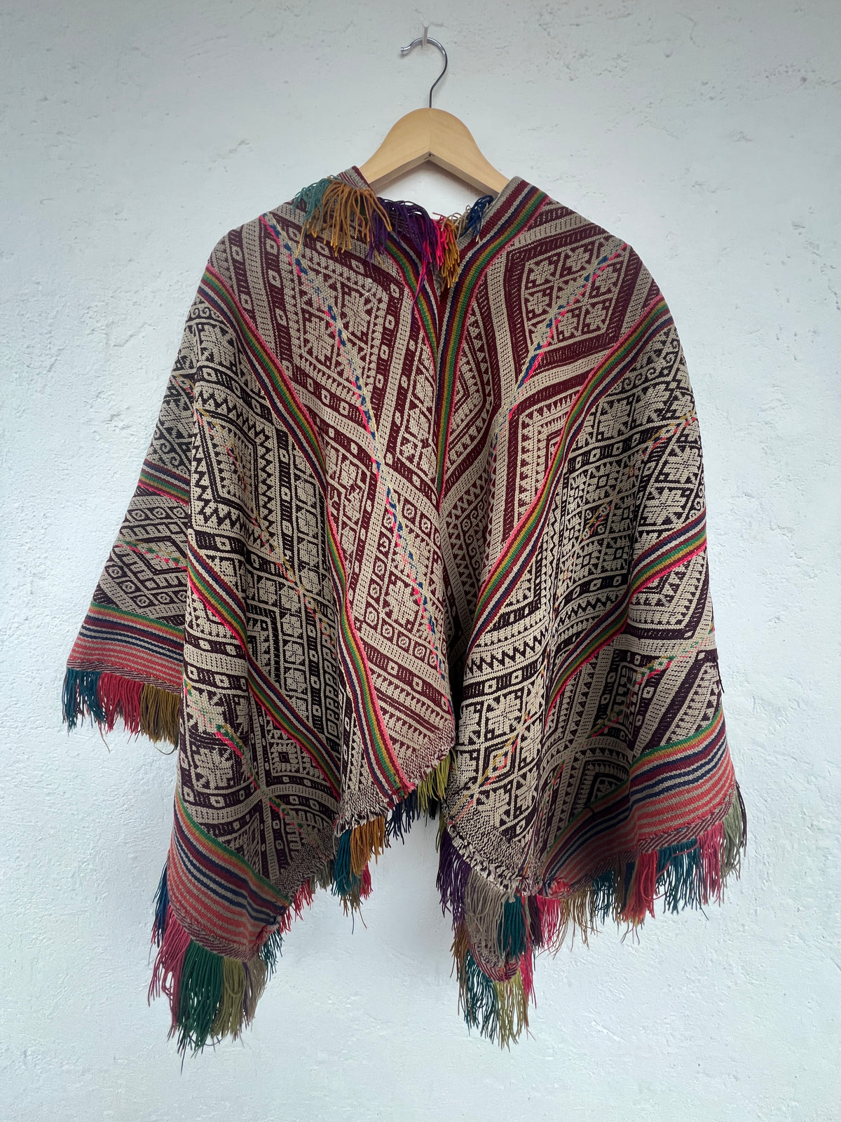 Handwoven Wool Poncho