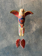 Long Tail Hummingbird - Pink and Red Tail