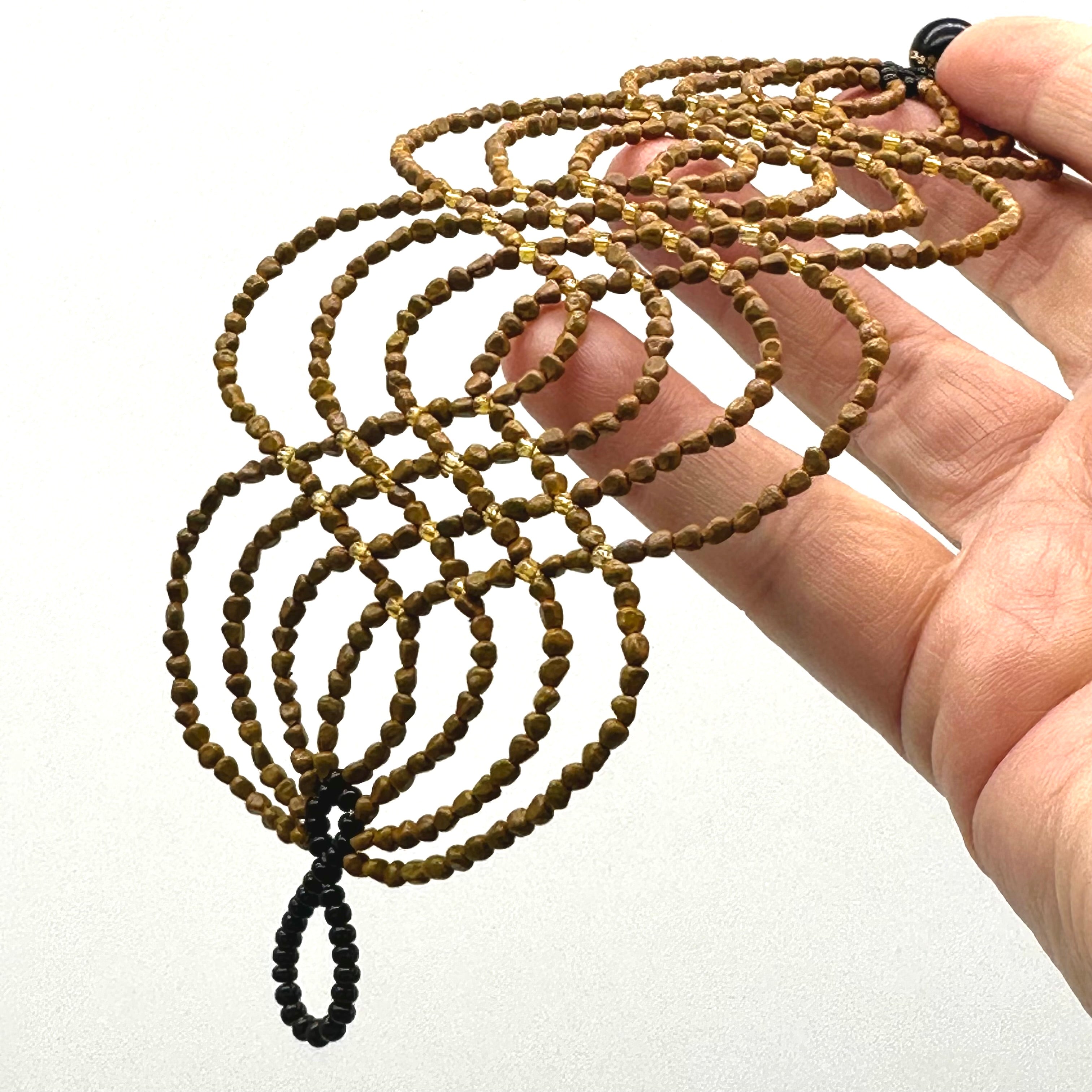 Bracelet Ikish - Mustard - Amazonian Seeds