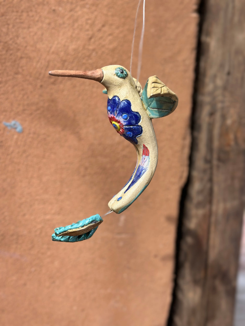 Long Tail Hummingbird - Flower design