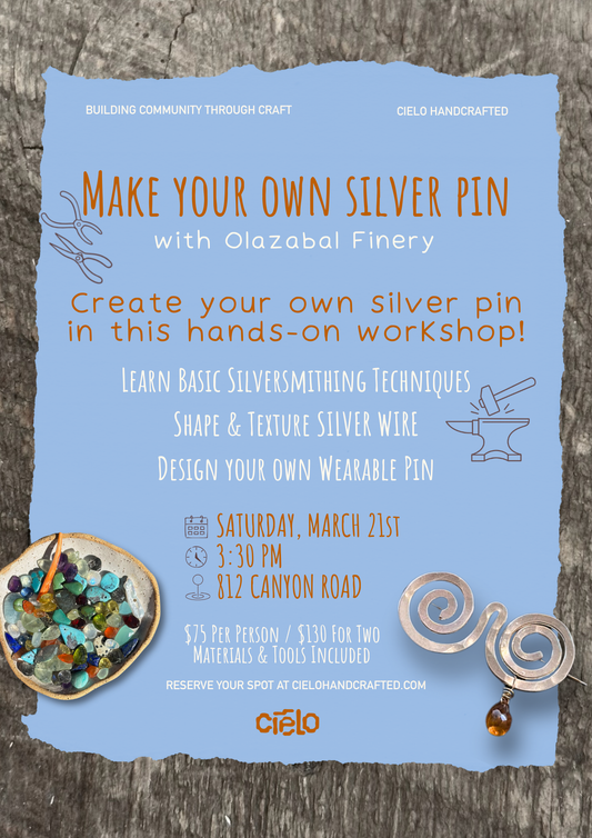 Make your Own Silver Pin with Olazabal Finery