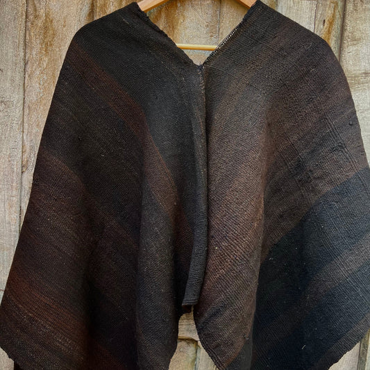 Cropped Poncho ~ Handwoven