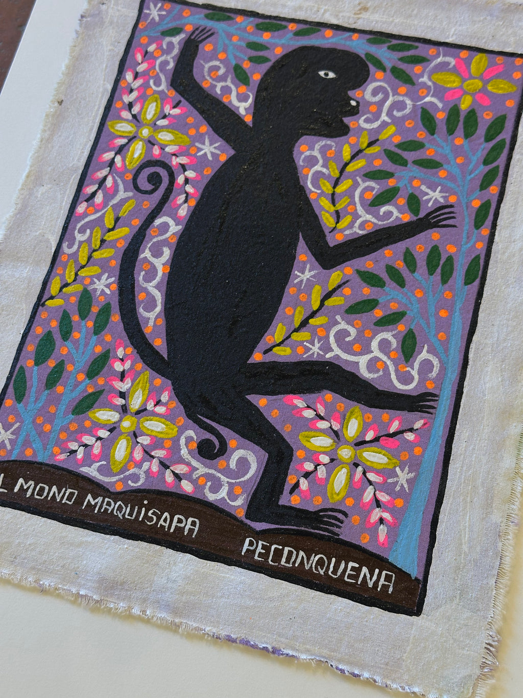 El Mono Maquisapa - painting on canvas 10” x 12.5”