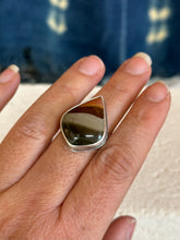 Load image into Gallery viewer, Polichrome Jasper ~ sterling silver ring - Size 6.75
