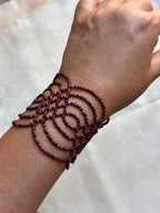 Bracelet Ikish - burgundy