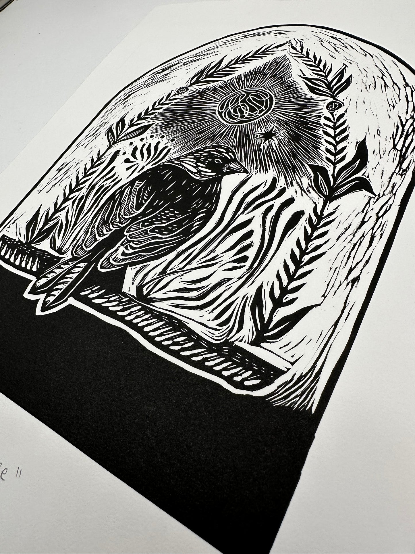 Sunrise ~ Amanece - Lino Print