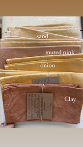 Kitchen Towels ~ organic cotton ~ hand dyed with natural dyes