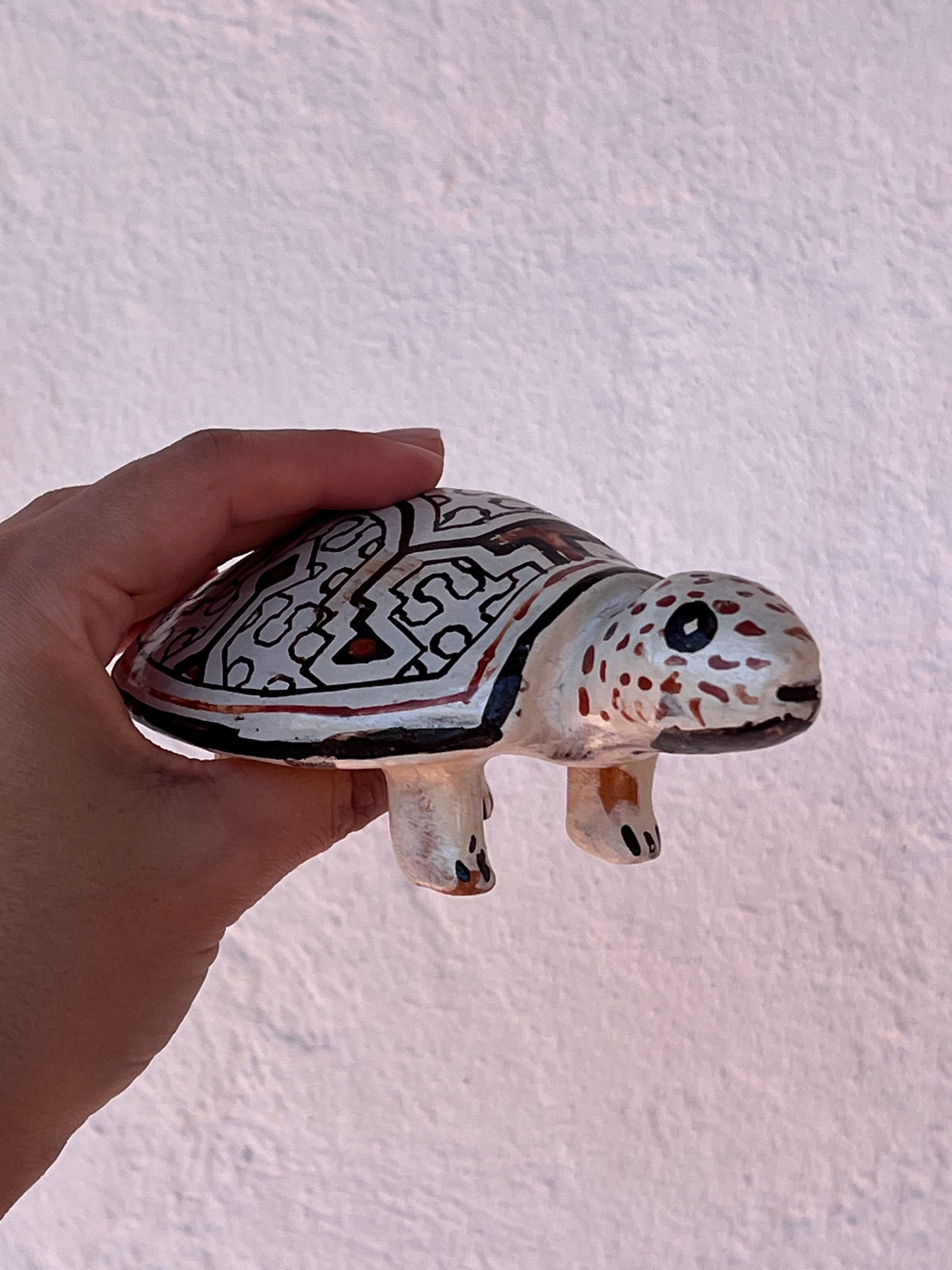 Shipibo Ceramic Turtle - three versions