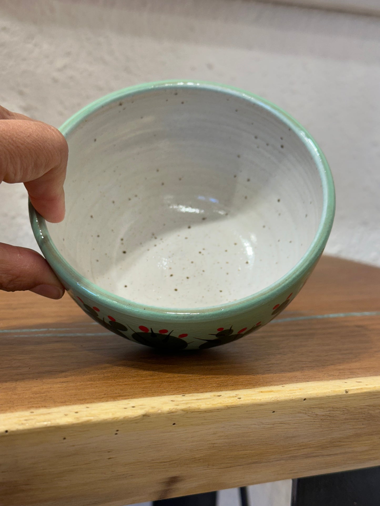 Anna Nelson - Small bowls - Teal and Yellow