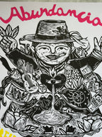 Abundancia - Ekeka - Lino Print