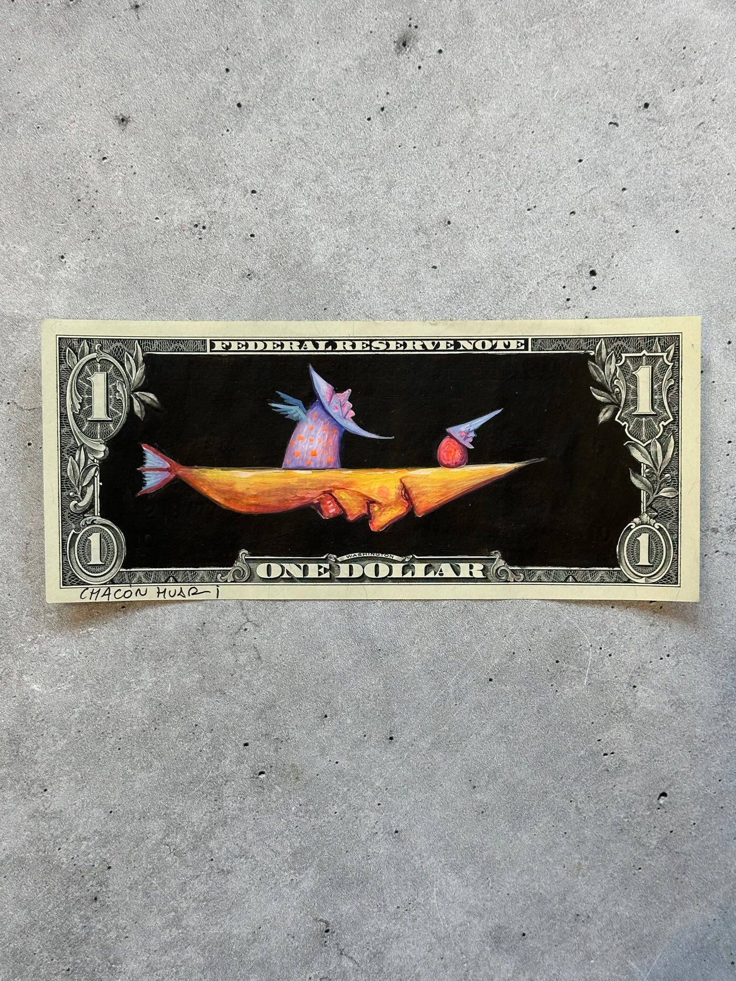 Dollar Migrante - Original illustrations - Framed