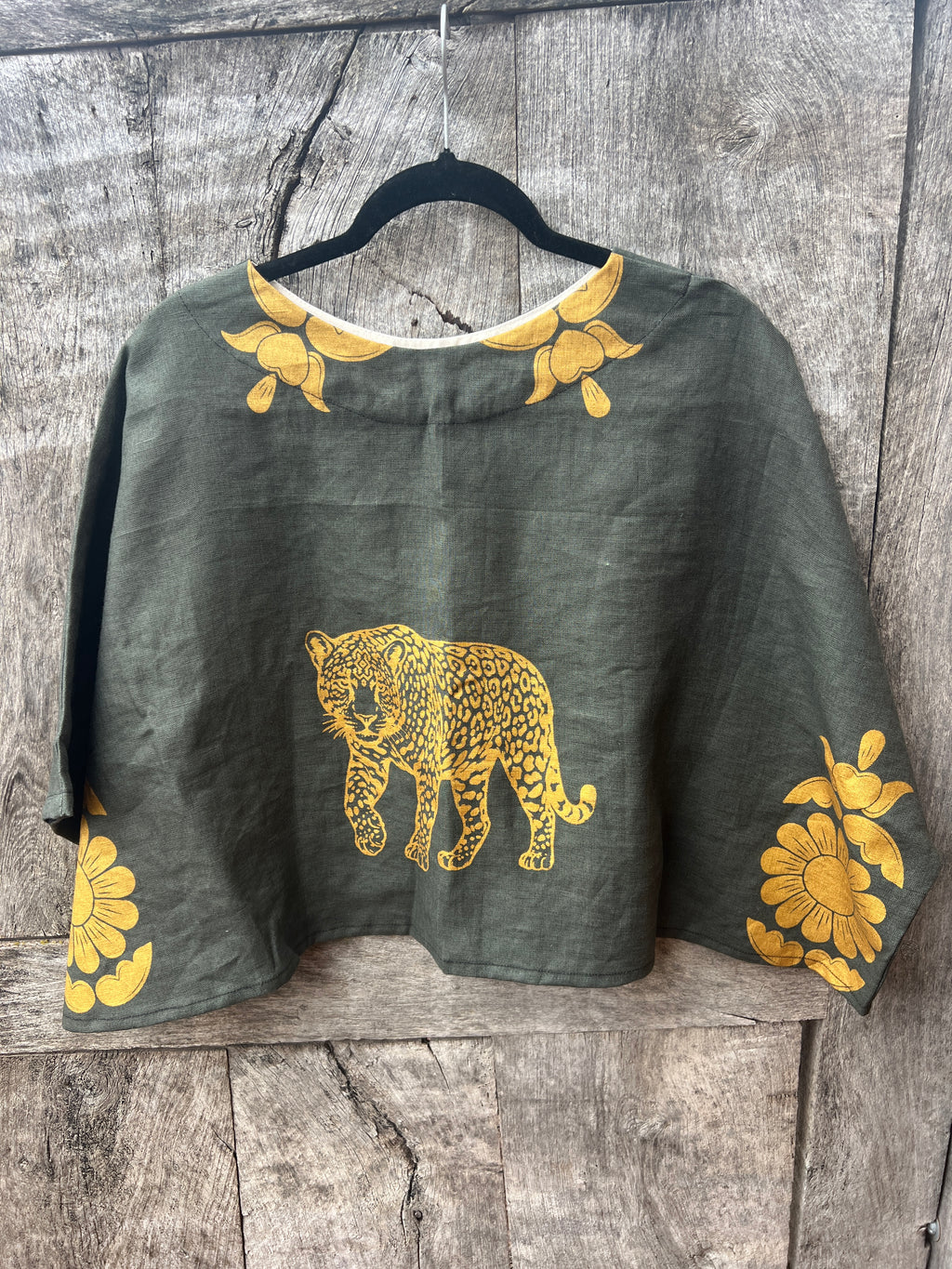 Screenprinted Draped Top • One Size Fits All