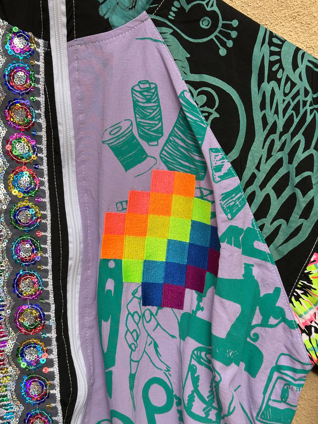 Windbreaker - one of a kind - Medium