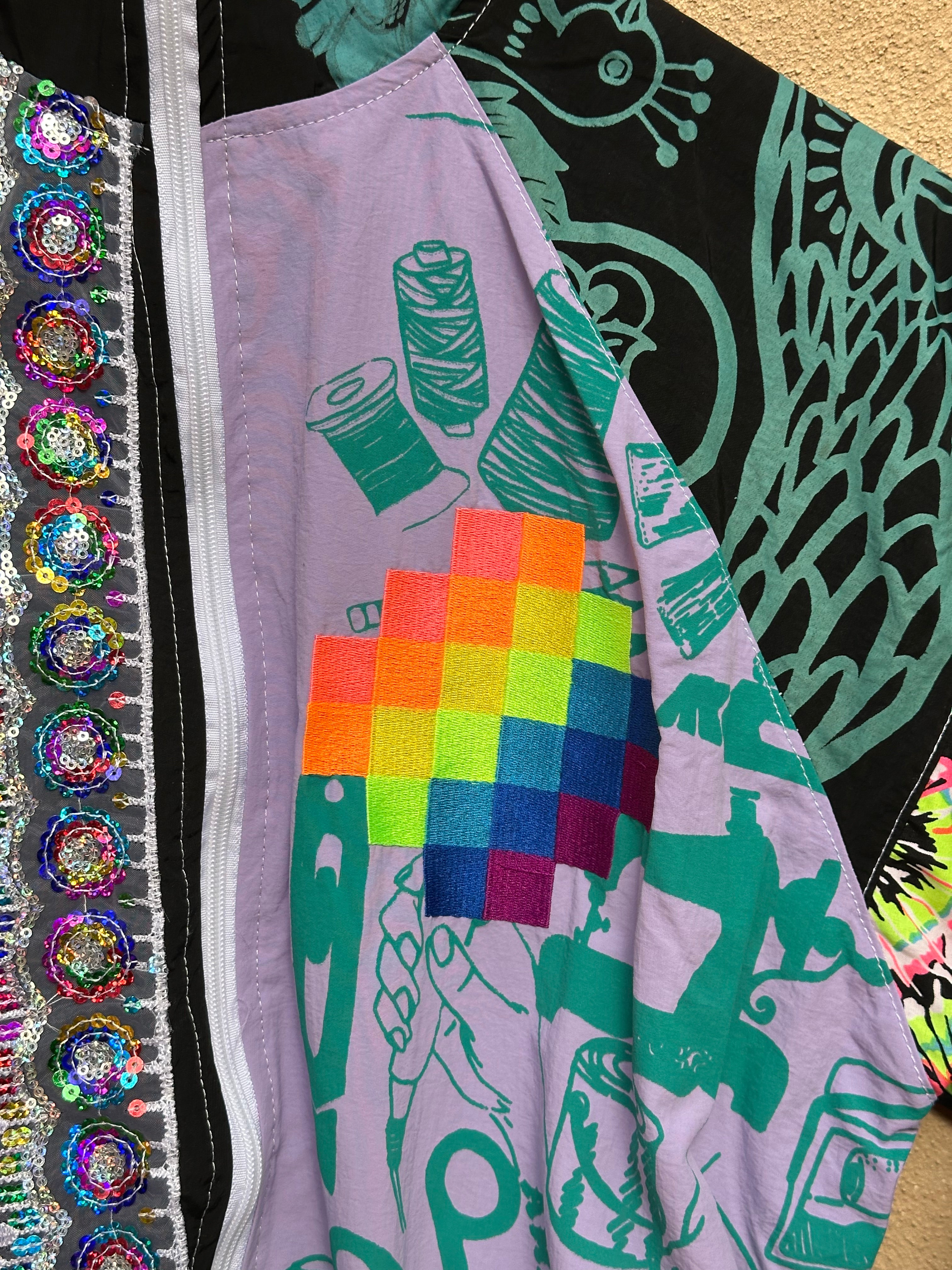 Windbreaker - one of a kind - Medium