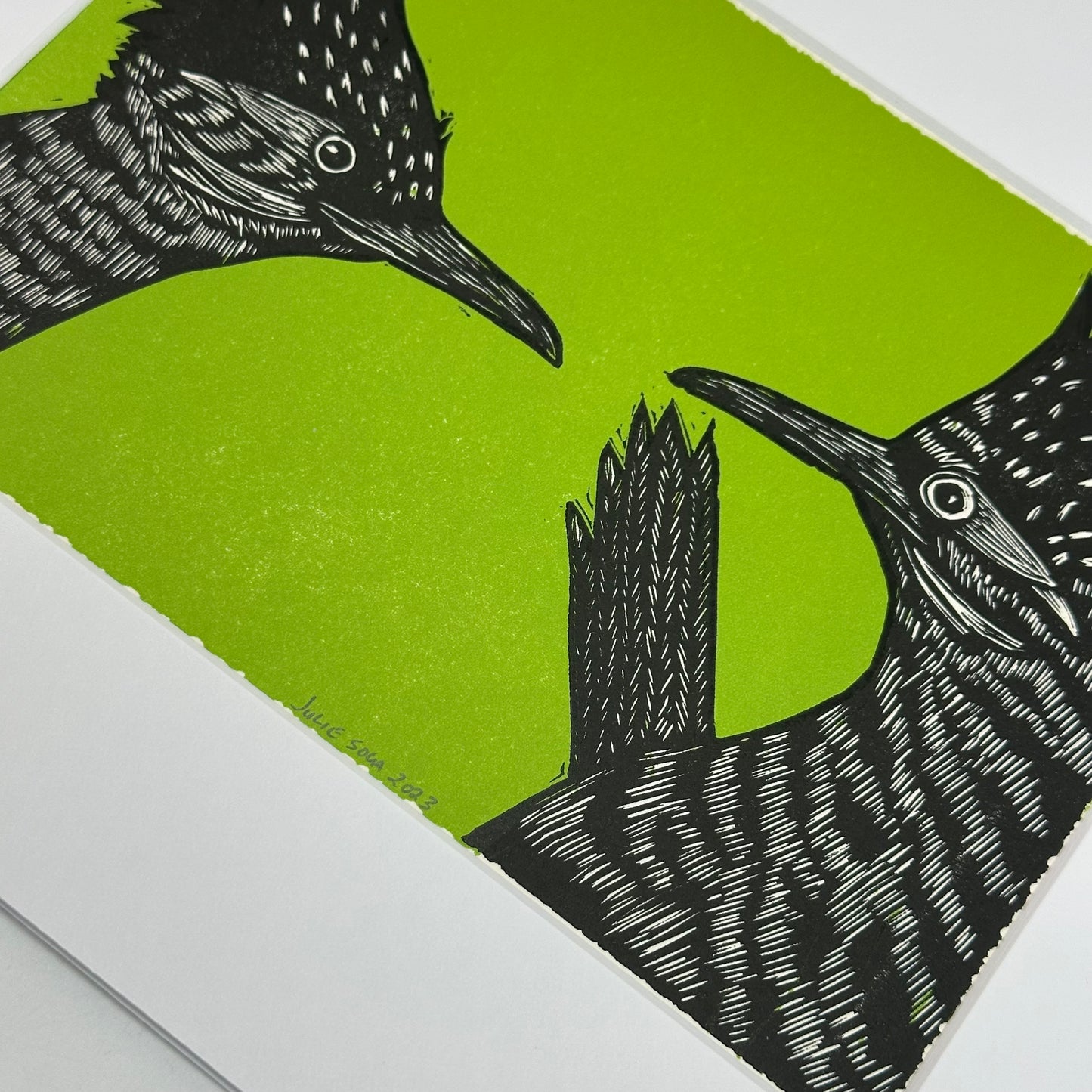 Double roadrunner ~ green ~ 8x10