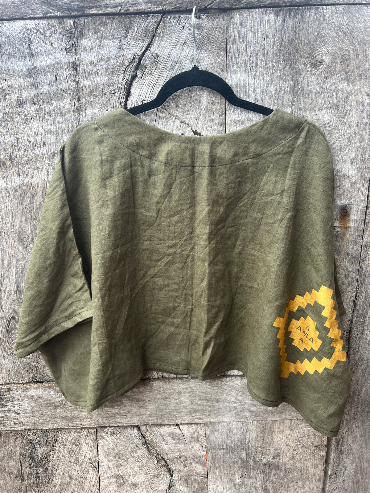 Screenprinted Draped Top • One Size Fits All
