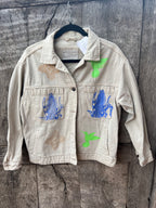 Jacket by Yaya Denim Studio - Screenprinted by Amapolay