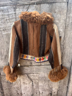 Alpaca fur jacket - Upcycled Bomber Jacket - Alpaca wool (Copy)