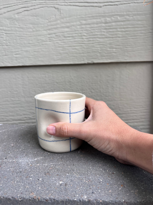 Thumb Cup - Blue Crayon