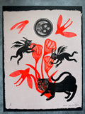 Sin Titulo 2 - Papel Ceiba - Lino Print 12" x 15”