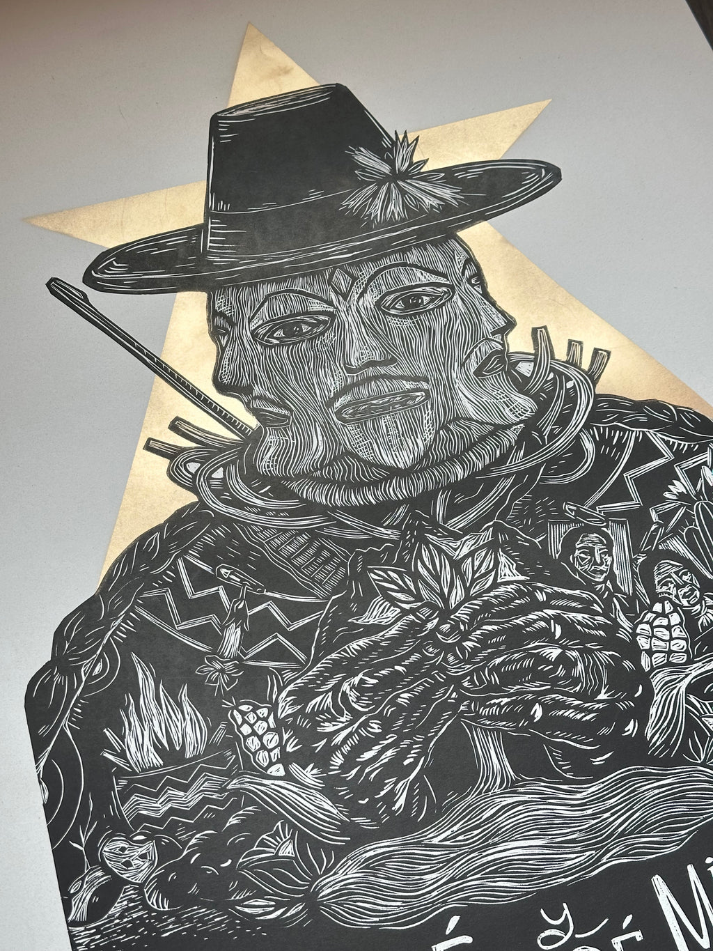 Resistencia - Linocut 16.5" x 23.5"