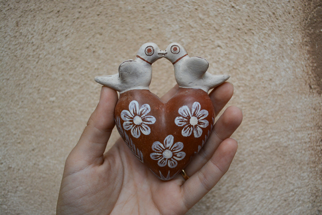 Little heart with birds - wall