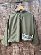 Kimono Blazer - Green Linen