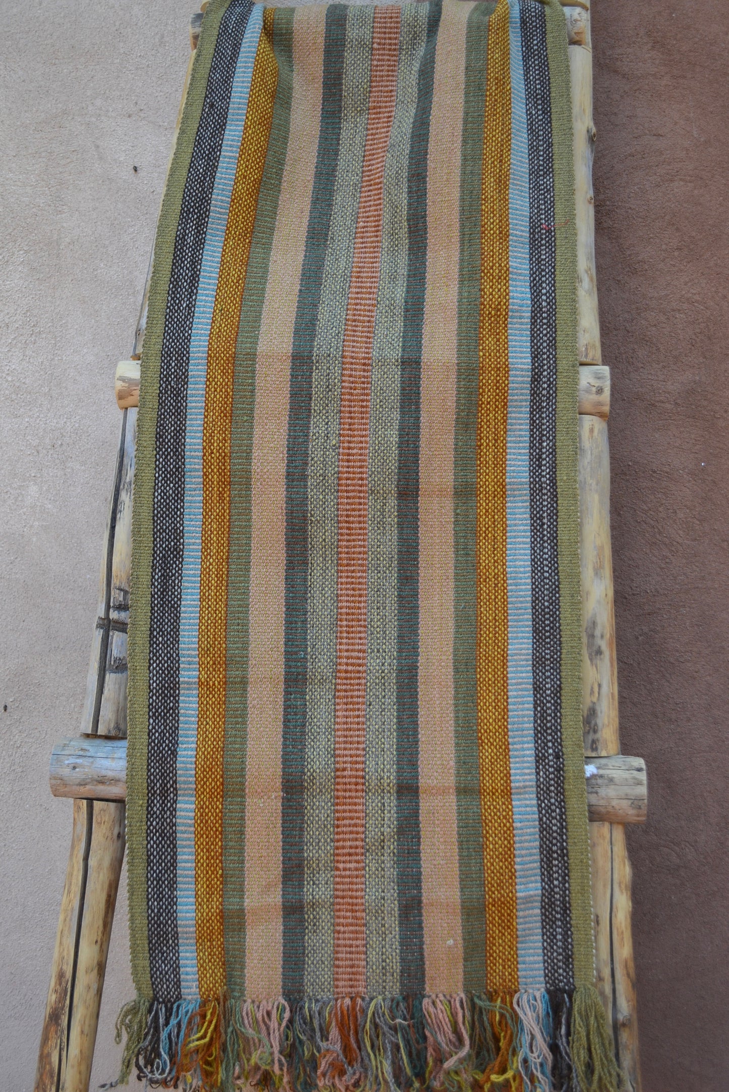 Table Runner Multicolor - Natural Dyed and 100% sheep wool