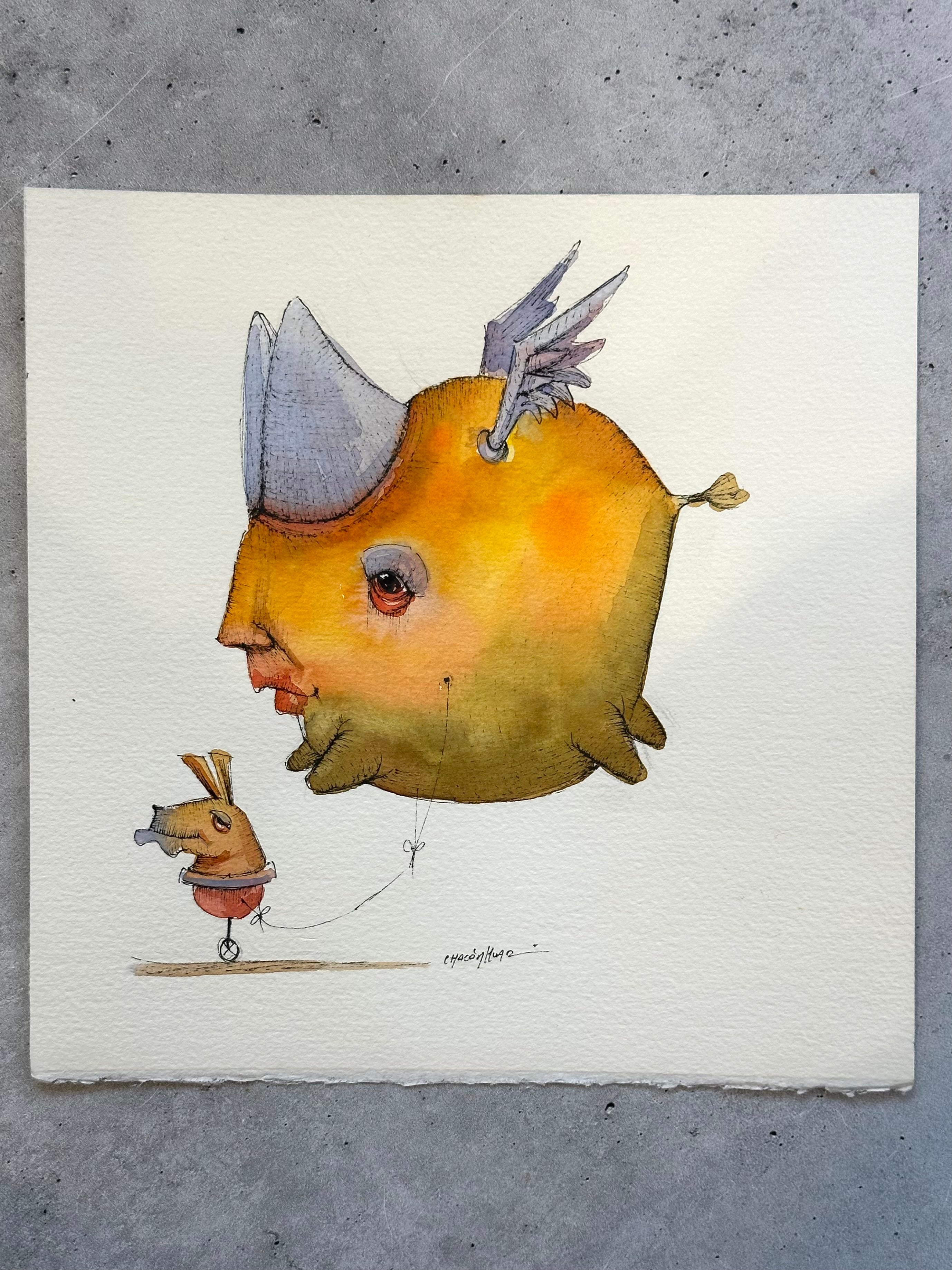 Migrantes - Original illustrations - 10x10 framed