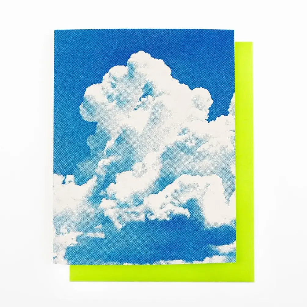 Southwest Clouds - Cumulus Congestus - Risograph Card