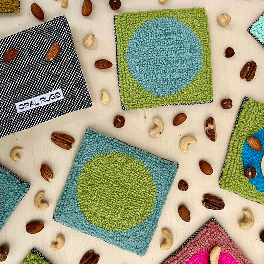 Coasters - blue & green