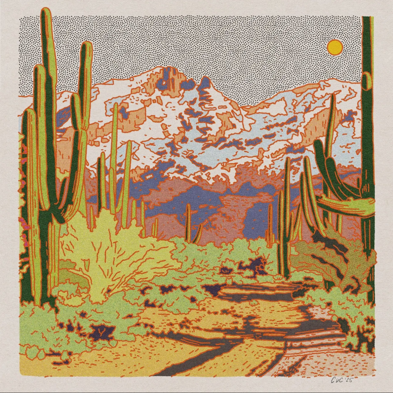 Catalina Desert - 12 x 12 print
