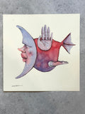 Migrantes - Original illustrations - 10x10 framed