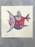 Migrantes - Original illustrations - 10x10 framed