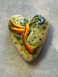 Ceramic Heart with Hummingbird Wall Art - Limited Edition