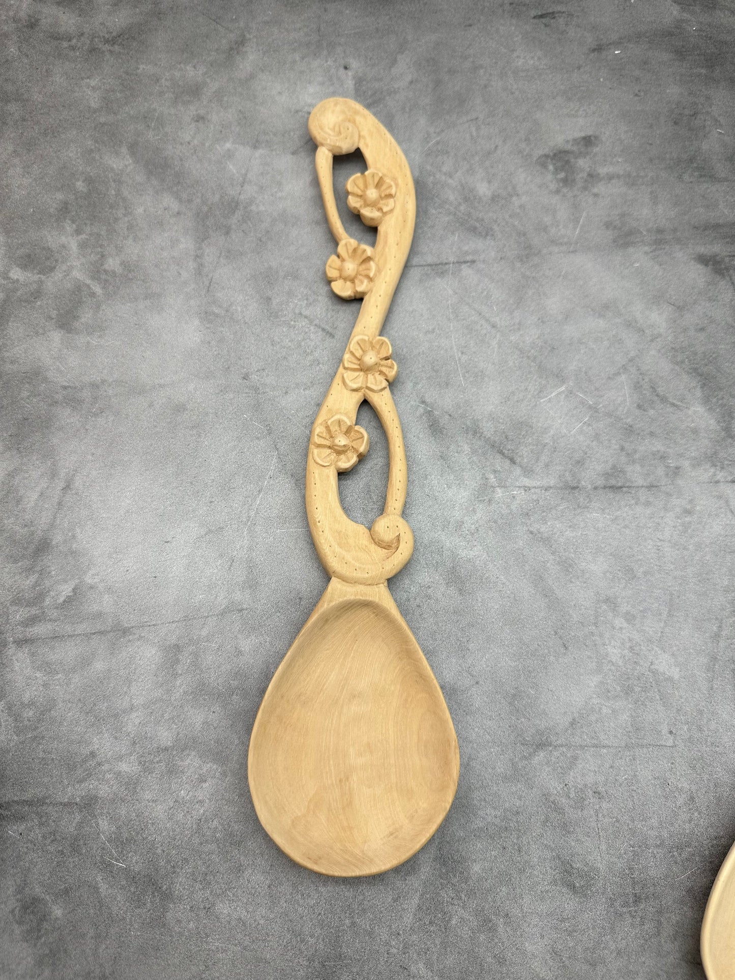 Flowers Wooden Spoon