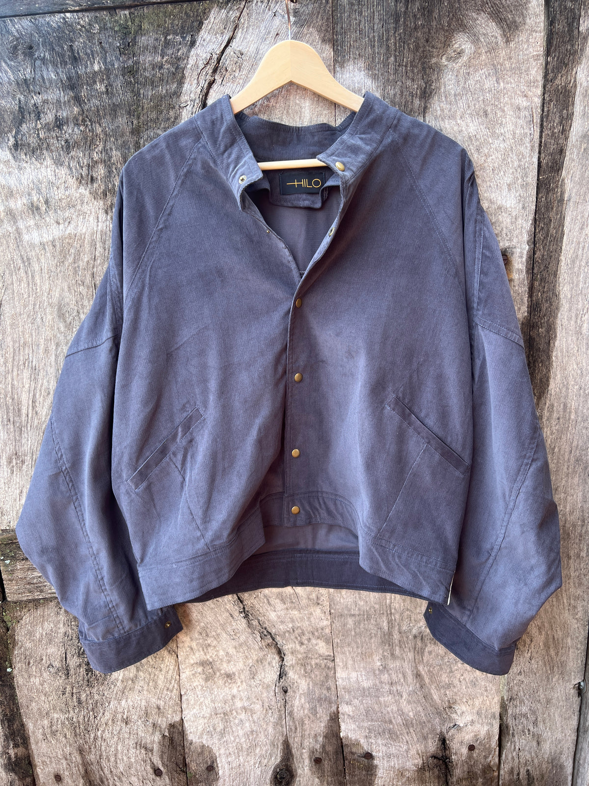 Bomber Jacket - Thin Corduroy - Gray