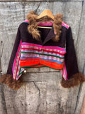 Alpaca fur jacket - Upcycled Bomber Jacket - Alpaca wool