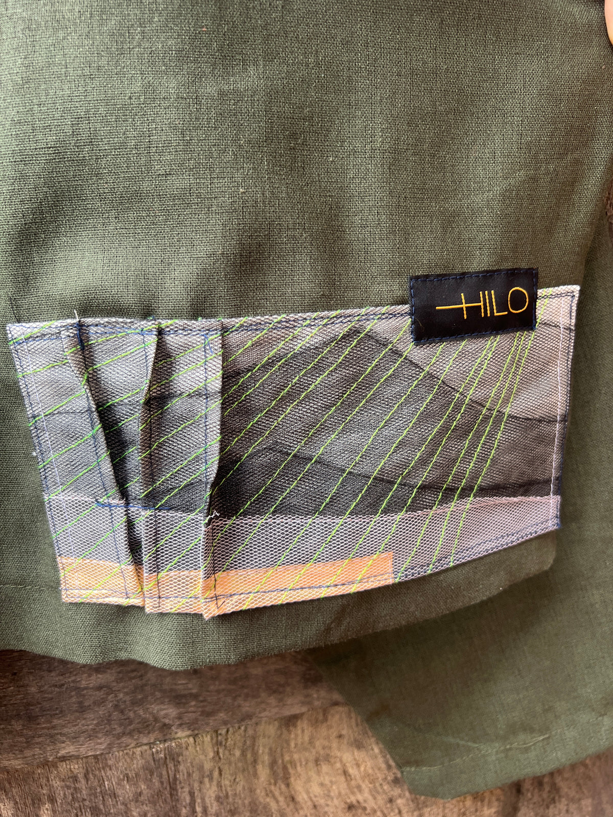 Kimono Blazer - Green Linen
