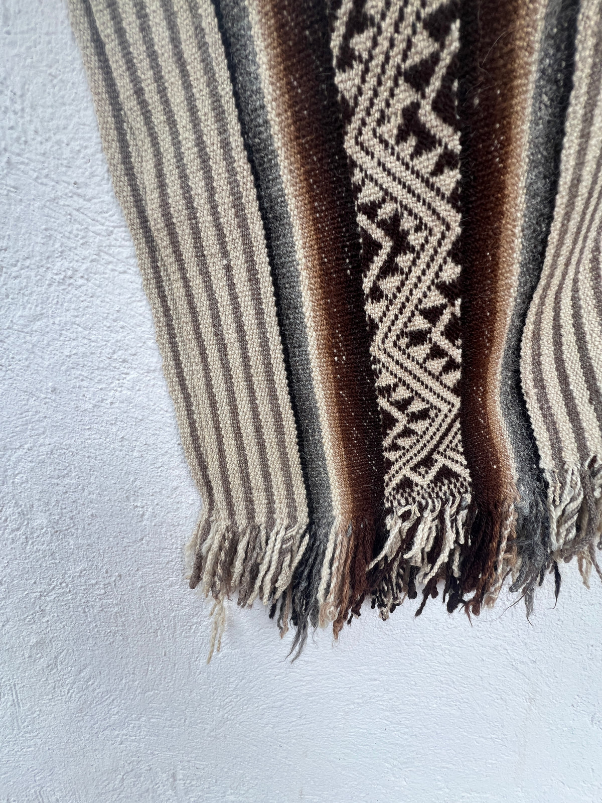 Handwoven Alpaca Wool Poncho