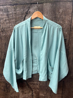 Kimono Blazer - Light Blue Cotton