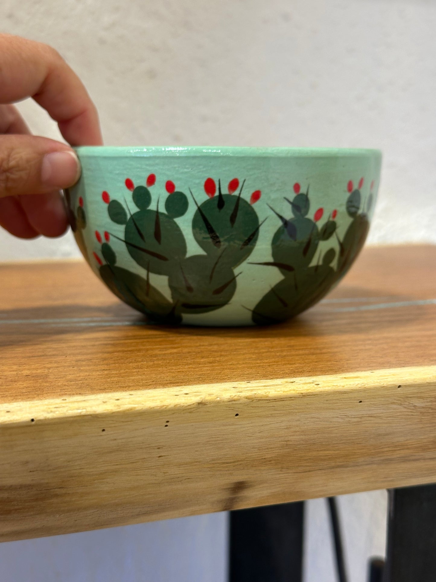 Anna Nelson - Small bowls - Teal and Yellow