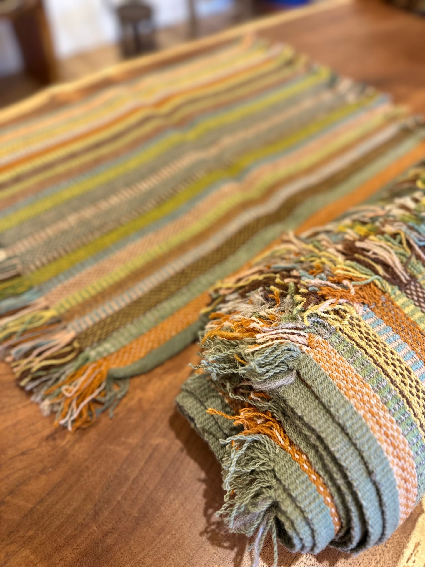 100% Sheep Wool Placemats - multicolored - Set of 6