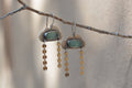 Aqua Chalcedony Rainy Cloud earrings - Sterling Silver