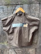 Boxy Cropped Shirt - Mocha