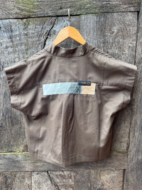 Boxy Cropped Shirt - Mocha
