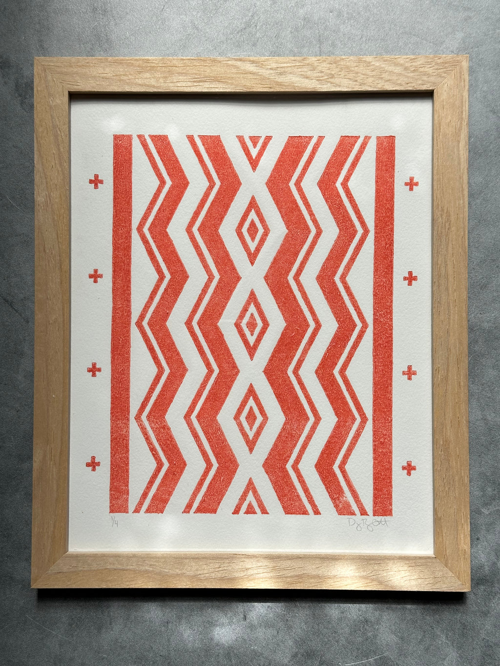 Geometrics - Relief Print 8” x 10”
