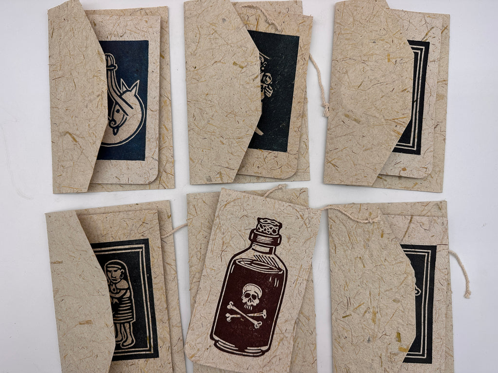 Frameable Note Cards ~ artisanal paper handcrafted from corn husks
