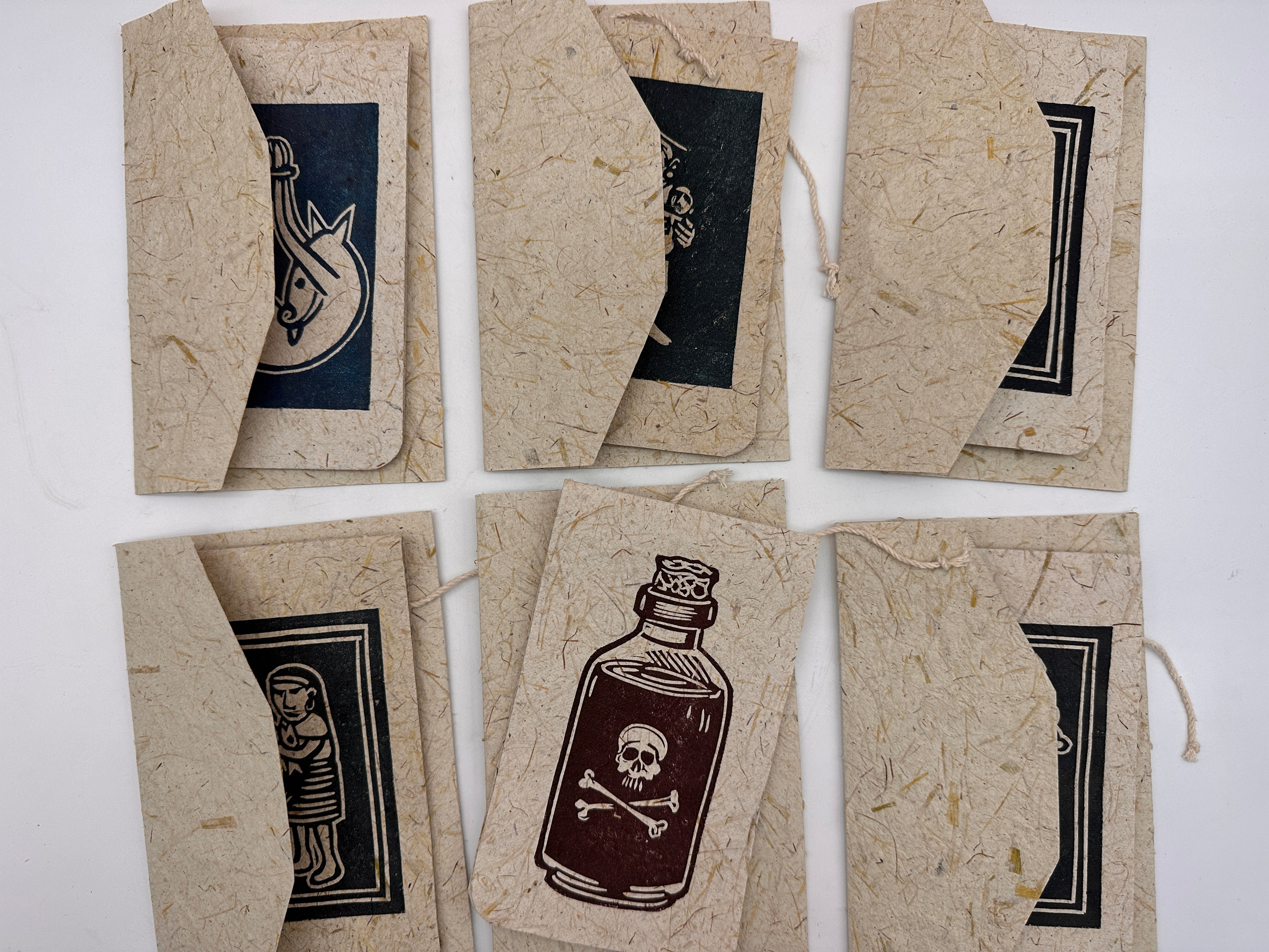 Frameable Note Cards ~ artisanal paper handcrafted from corn husks