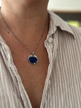 Load image into Gallery viewer, Lapis Lazuli &amp; Sterling Silver ~ Sunset Necklace
